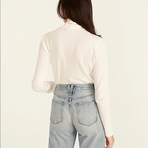 NWT J. Crew Tissue Turtleneck Top - Picture 2 of 9